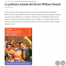 LA POLMICA MIRADA DEL DOCTOR WILLIAM STEWART - Por ARMANDO RIVAROLA - Domingo, 16 de Febrero de 2014